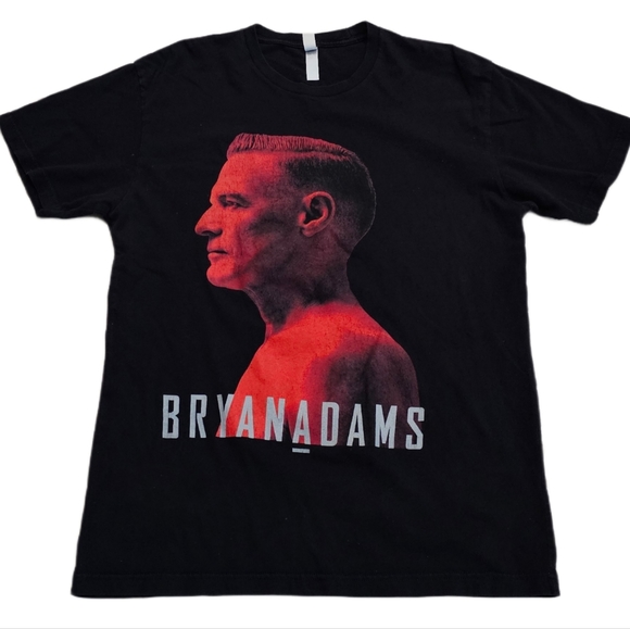 Bryan Adams Shine A Light 2019 Concert Tour Black T-Shirt Men Large Rock Music - Picture 5 of 6
